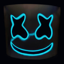 Load image into Gallery viewer, InSpirit Designs Adult EL Wire Light-Up Marshmello Half Mask