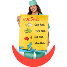 Load image into Gallery viewer, InSpirit Designs Adult QU!K CHANGE Dr. Seuss One Fish, Two Fish, Red Fish, Blue Fish Book Cover Costume
