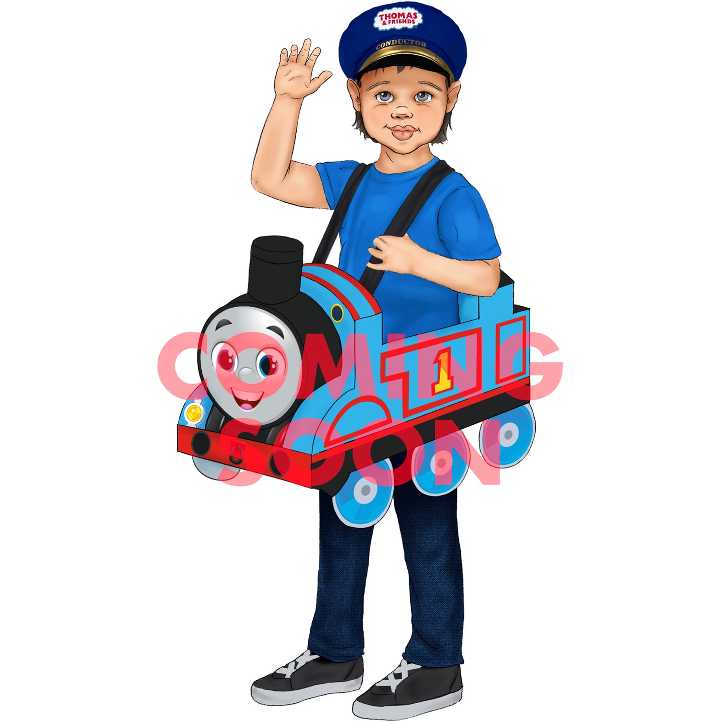 InSpirit Designs Child Thomas and Friends Thomas Ride Along Costume