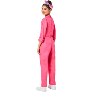 InSpirit Designs Barbie The Movie Youth Pink Power Jumpsuit Costume