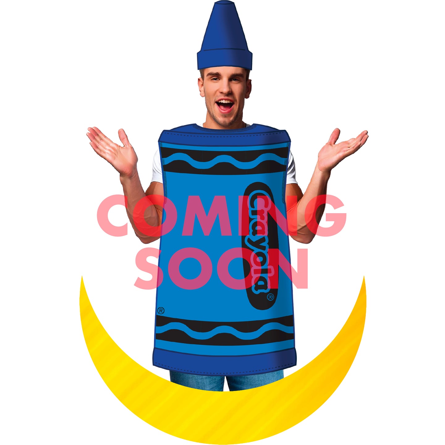 InSpirit Designs Adult Blue Crayon Costume