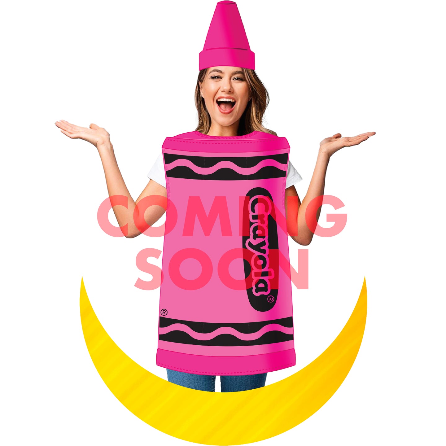 InSpirit Designs Adult Pink Crayon Costume