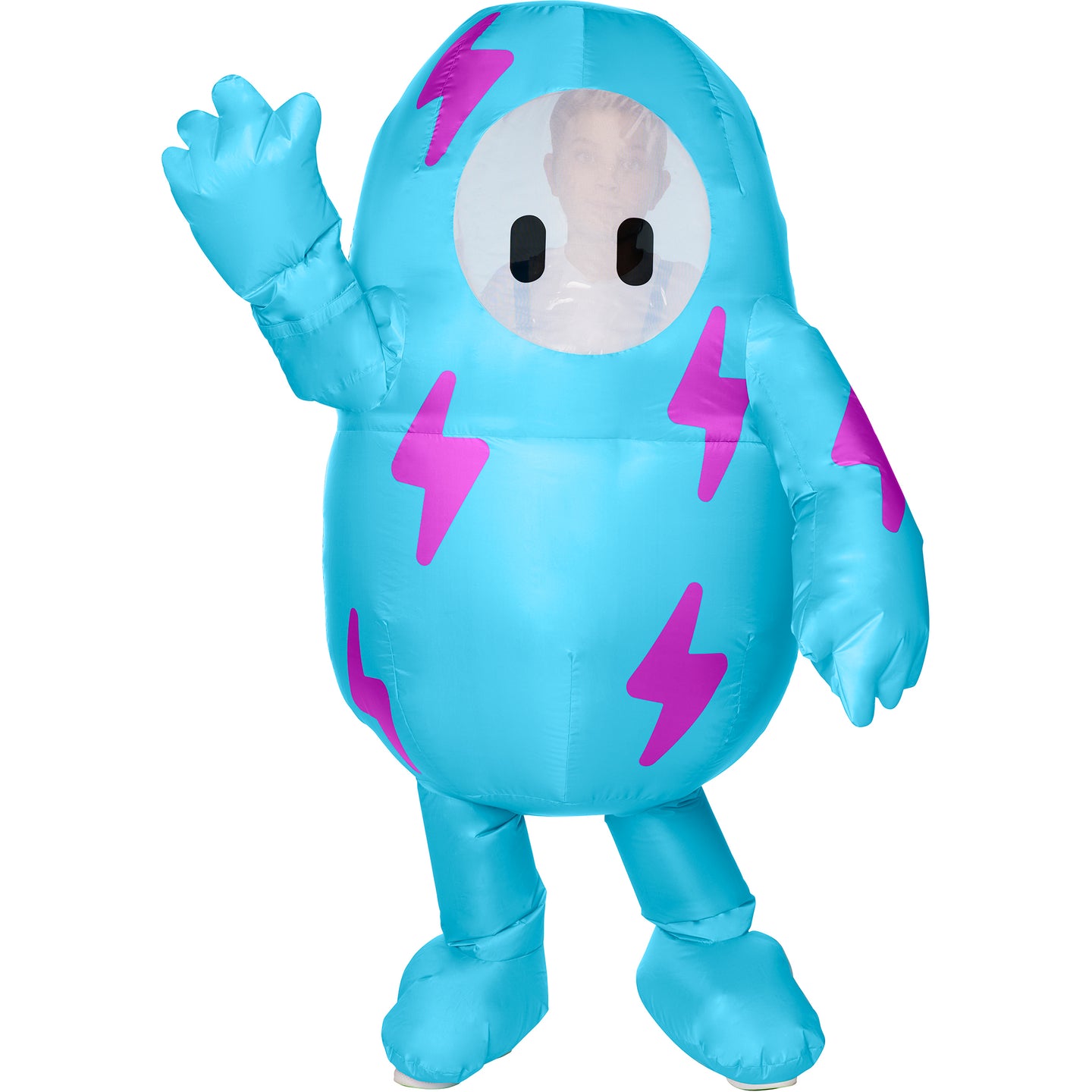InSpirit Designs Youth Fall Guys Lightning Coral Blue Inflatable Costume