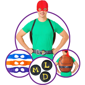InSpirit Designs Adult Teenage Mutant Ninja Turtles Mutant Mayhem 4-In-1 Turtle Shell, Mask and Belt Costume Kit