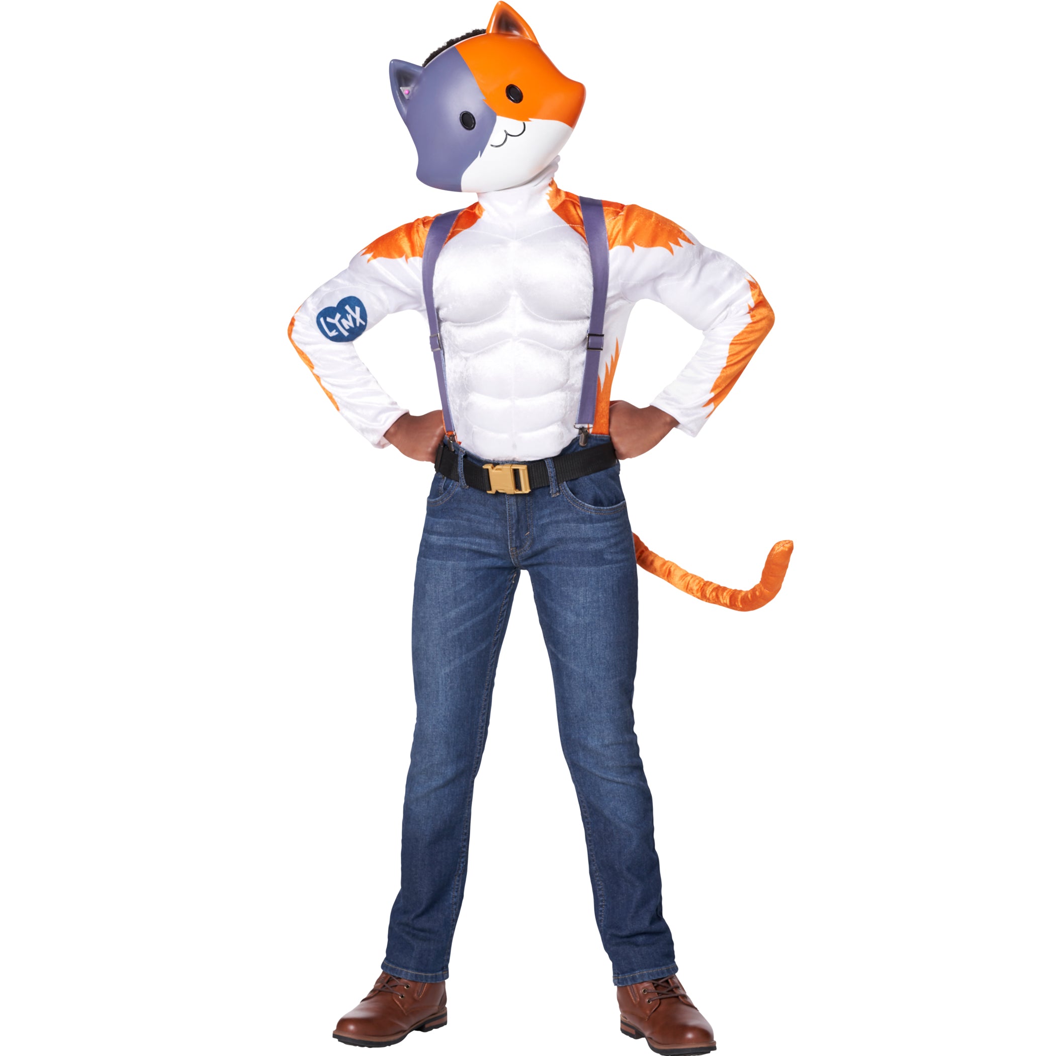  Spirit Halloween Girls Fortnite Lynx Costume - L