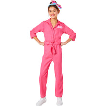 Load image into Gallery viewer, InSpirit Designs Barbie The Movie Youth Pink Power Jumpsuit Costume

