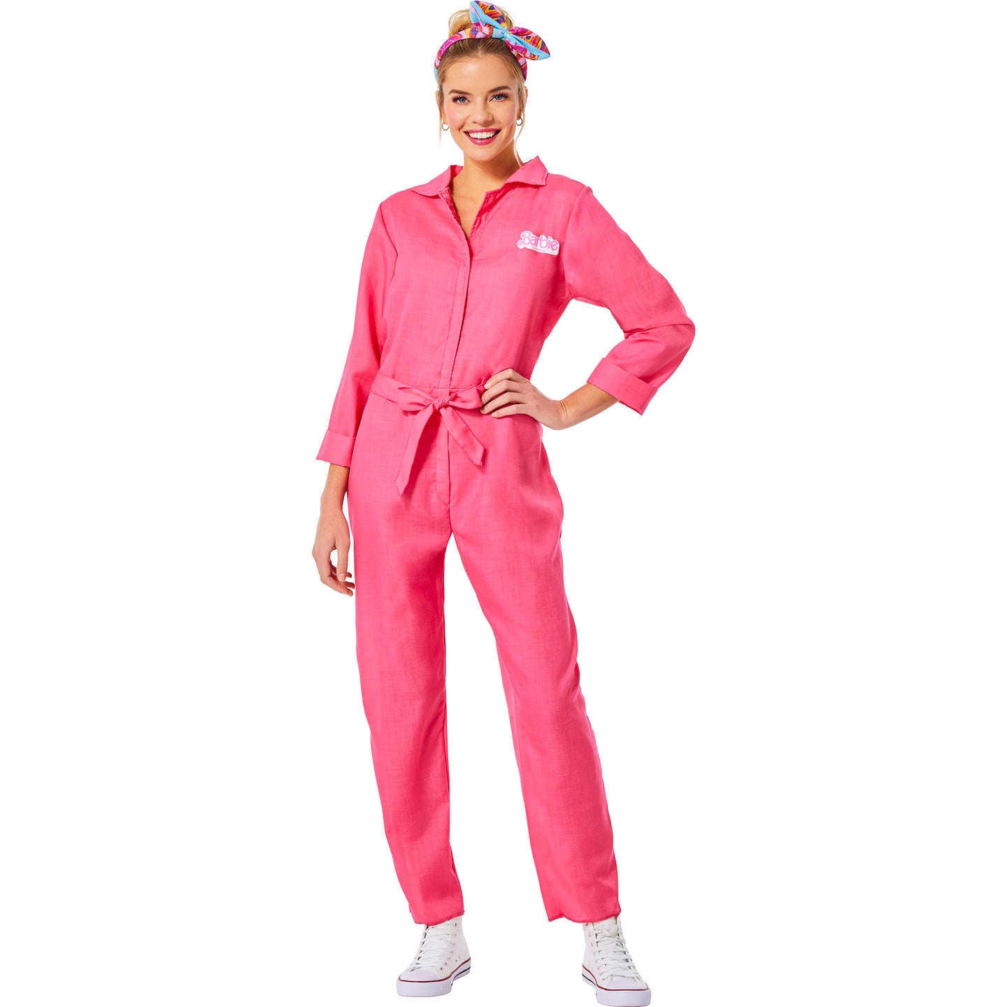 InSpirit Designs Barbie The Movie Adult Pink Power Jumpsuit Costume
