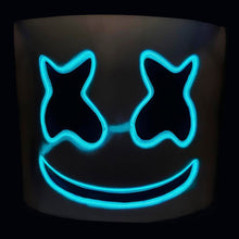 Load image into Gallery viewer, InSpirit Designs Kids EL Wire Light-Up Marshmello Half Mask
